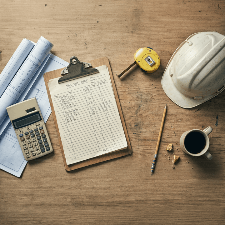 Construction job costing dashboard and project financial planning