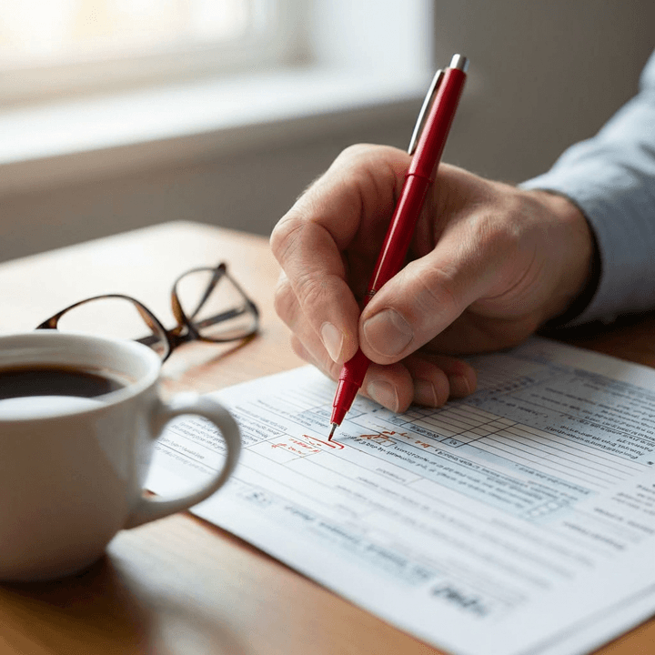 Proactive tax planning documents and contractor financial review